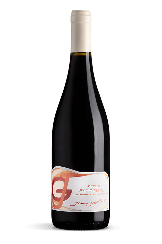 petit merle bouteille domaine jeanne gaillard vin famille pierre gaillard vallée du rhône