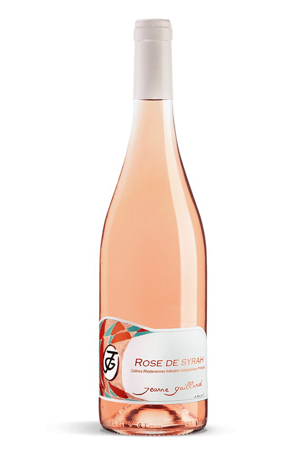 rosé de syrah bouteille domaine jeanne gaillard vin famille pierre gaillard vallée du rhône